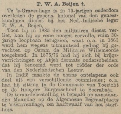 Bericht in het Amersfoorts Dagblad